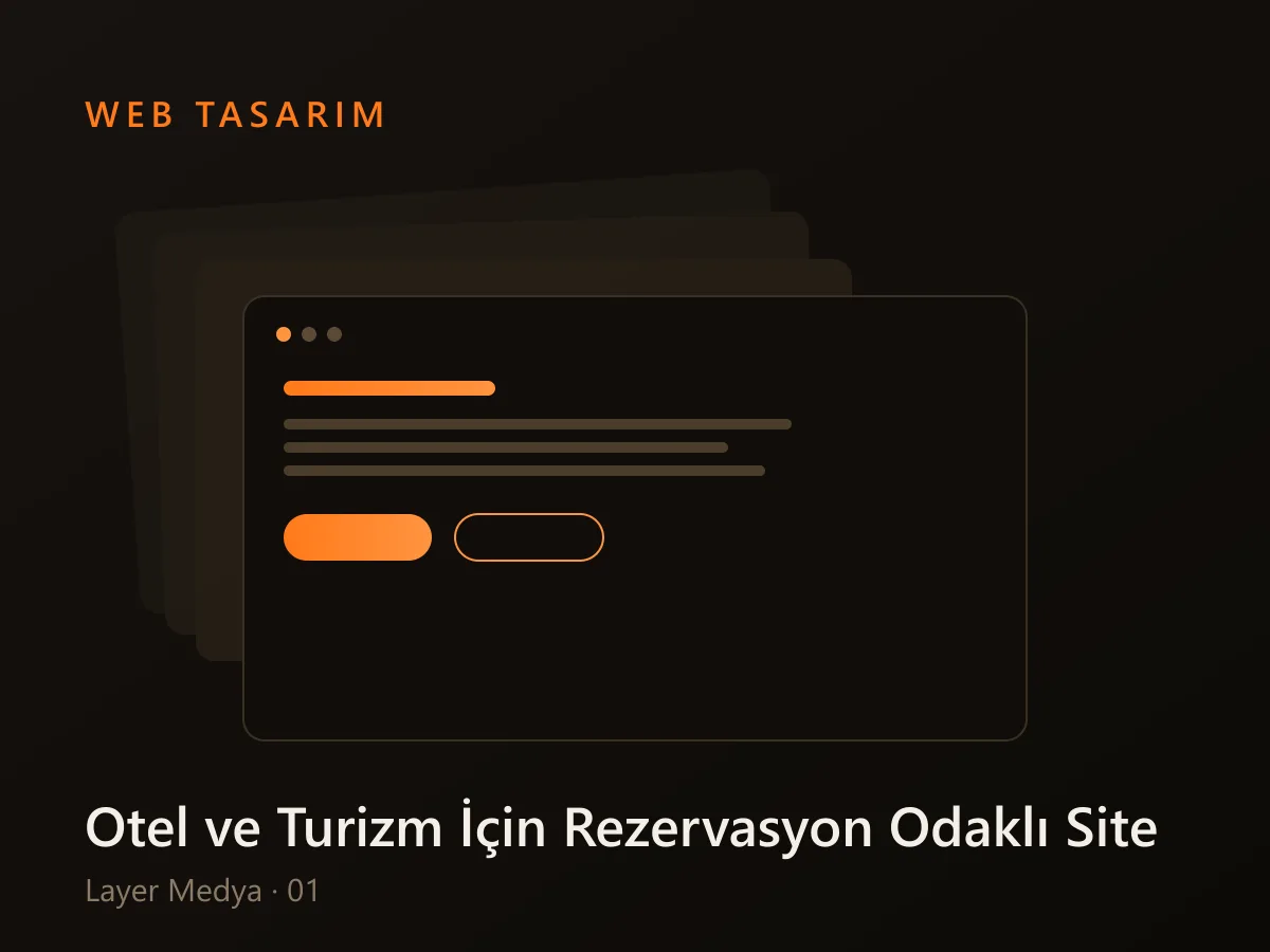 Otel ve turizm işletmesi için geliştirilen rezervasyon odaklı web sitesi tasarımı